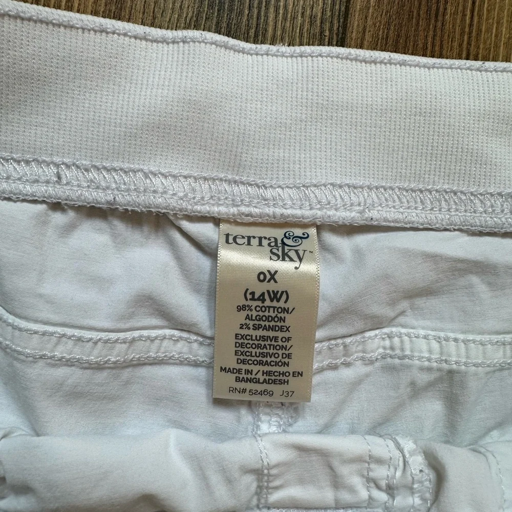 White capris  Terra and Sky 0x - Picture 2 of 6